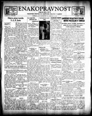 Enakopravnost Gazetesi 20 Şubat 1943 kapağı