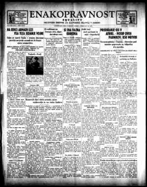 Enakopravnost Gazetesi 23 Şubat 1943 kapağı