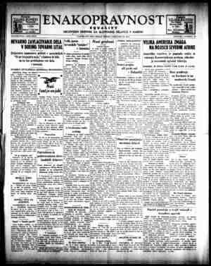 Enakopravnost Gazetesi 26 Şubat 1943 kapağı