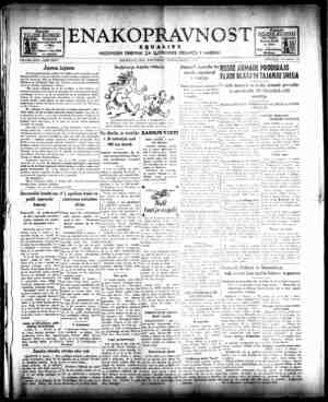 Enakopravnost Gazetesi 3 Mart 1943 kapağı