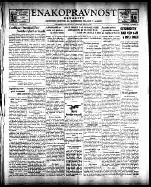 Enakopravnost Gazetesi 6 Mart 1943 kapağı