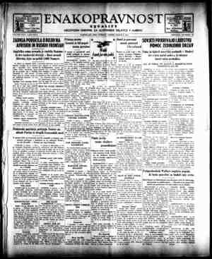 Enakopravnost Gazetesi 9 Mart 1943 kapağı