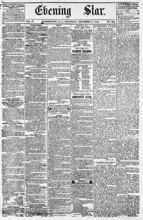 Evening Star Newspaper December 2, 1854 kapağı