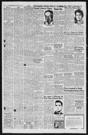  A-30 ** THE EVENING STAR, Washington, D. C. i FRIDAY. MARC H '49, 1957 j Hnuriltitg LUBER. REBECCA. There will be an...