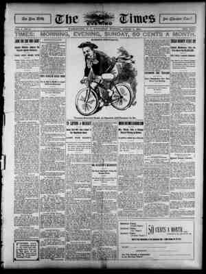 The Evening Times Newspaper 7 Ağustos 1895 kapağı
