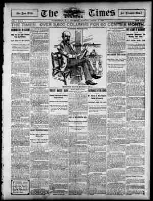 The Evening Times Newspaper 8 Ağustos 1895 kapağı