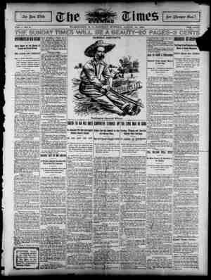 The Evening Times Newspaper 10 Ağustos 1895 kapağı