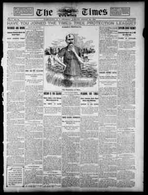 The Evening Times Newspaper 22 Ağustos 1895 kapağı