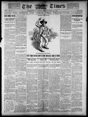 The Evening Times Newspaper 23 Ağustos 1895 kapağı