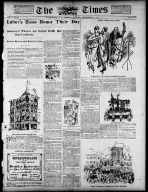The Evening Times Newspaper 2 Eylül 1895 kapağı