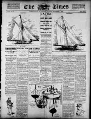 The Evening Times Newspaper 7 Eylül 1895 kapağı