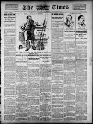 The Evening Times Newspaper 9 Eylül 1895 kapağı
