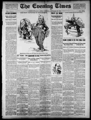 The Evening Times Newspaper 20 Eylül 1895 kapağı