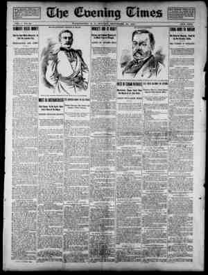 The Evening Times Newspaper 30 Eylül 1895 kapağı