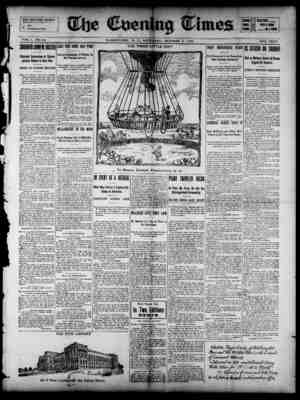 The Evening Times Newspaper 5 Ekim 1895 kapağı