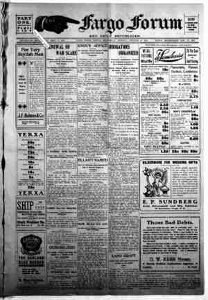The Fargo forum and daily republican Newspaper October 21, 1903 kapağı