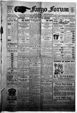 The Fargo forum and daily republican Newspaper October 22, 1903 kapağı