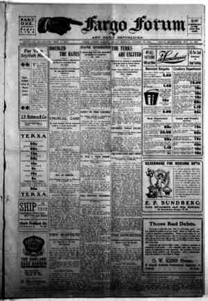 The Fargo forum and daily republican Newspaper October 23, 1903 kapağı