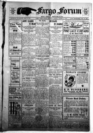 The Fargo forum and daily republican Newspaper October 29, 1903 kapağı