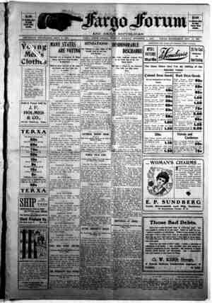 The Fargo forum and daily republican Newspaper November 3, 1903 kapağı