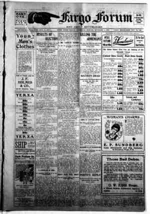 The Fargo forum and daily republican Newspaper November 4, 1903 kapağı