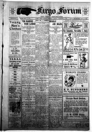 The Fargo forum and daily republican Newspaper November 5, 1903 kapağı