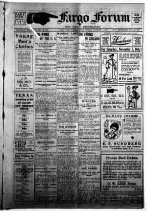 The Fargo forum and daily republican Newspaper November 6, 1903 kapağı