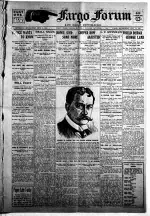 The Fargo forum and daily republican Newspaper November 7, 1903 kapağı
