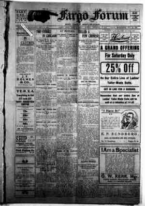 The Fargo forum and daily republican Newspaper November 13, 1903 kapağı