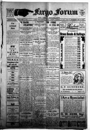 The Fargo forum and daily republican Newspaper November 16, 1903 kapağı