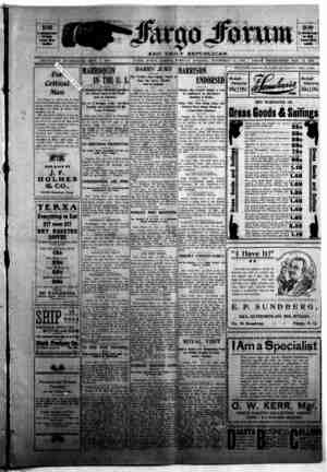 The Fargo forum and daily republican Newspaper November 17, 1903 kapağı