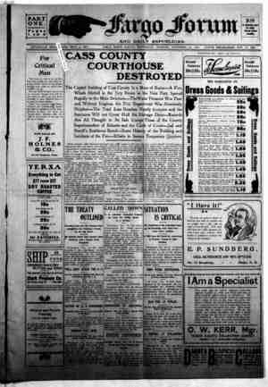 The Fargo forum and daily republican Newspaper November 18, 1903 kapağı