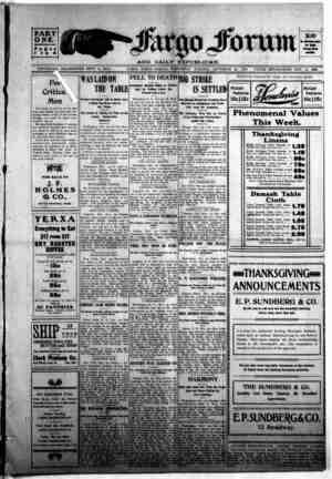 The Fargo forum and daily republican Newspaper November 25, 1903 kapağı