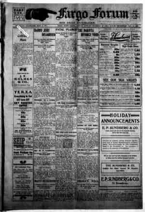 The Fargo forum and daily republican Newspaper November 30, 1903 kapağı