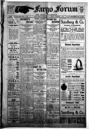 The Fargo forum and daily republican Newspaper December 7, 1903 kapağı