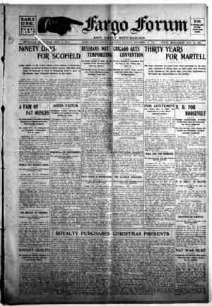 The Fargo forum and daily republican Newspaper December 12, 1903 kapağı