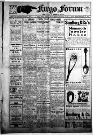 The Fargo forum and daily republican Newspaper December 14, 1903 kapağı