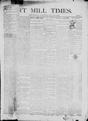 Fort Mill Times Newspaper January 9, 1901 kapağı