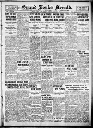 Grand Forks Herald Gazetesi August 7, 1916 kapağı