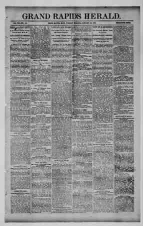 Grand Rapids Herald Newspaper January 12, 1892 kapağı