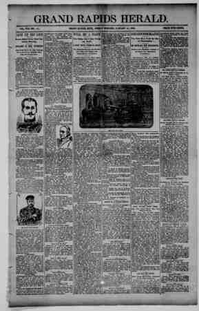 Grand Rapids Herald Newspaper January 15, 1892 kapağı