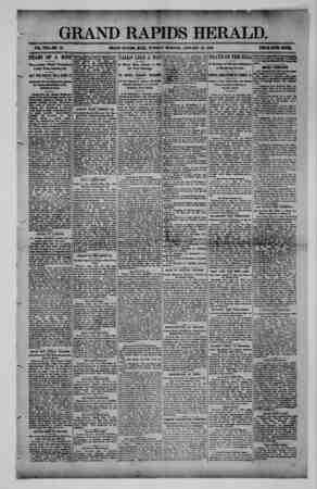 Grand Rapids Herald Newspaper January 19, 1892 kapağı