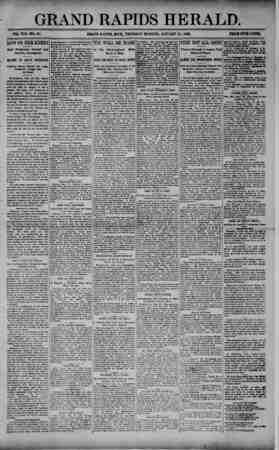 Grand Rapids Herald Newspaper January 28, 1892 kapağı