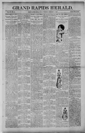Grand Rapids Herald Newspaper February 5, 1892 kapağı