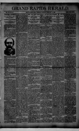 Grand Rapids Herald Newspaper February 11, 1892 kapağı