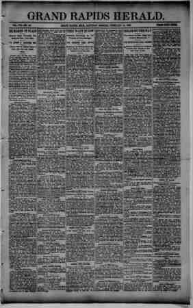 Grand Rapids Herald Newspaper February 13, 1892 kapağı