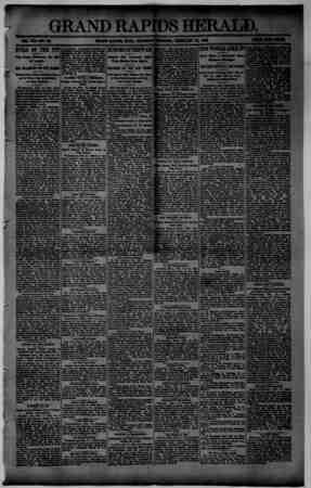 Grand Rapids Herald Newspaper February 18, 1892 kapağı