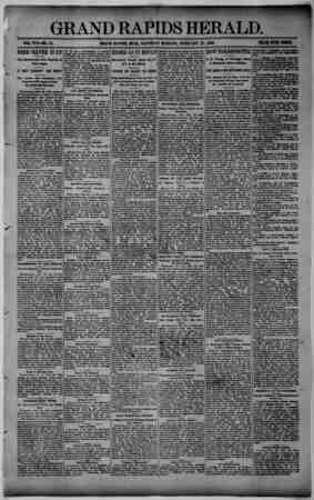 Grand Rapids Herald Newspaper February 27, 1892 kapağı