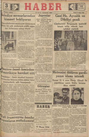Haber Gazetesi 14 Nisan 1934 kapağı