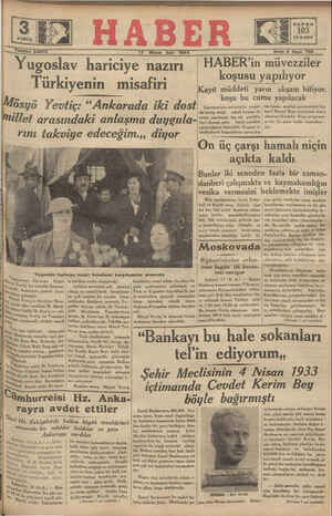 Haber Gazetesi 17 Nisan 1934 kapağı